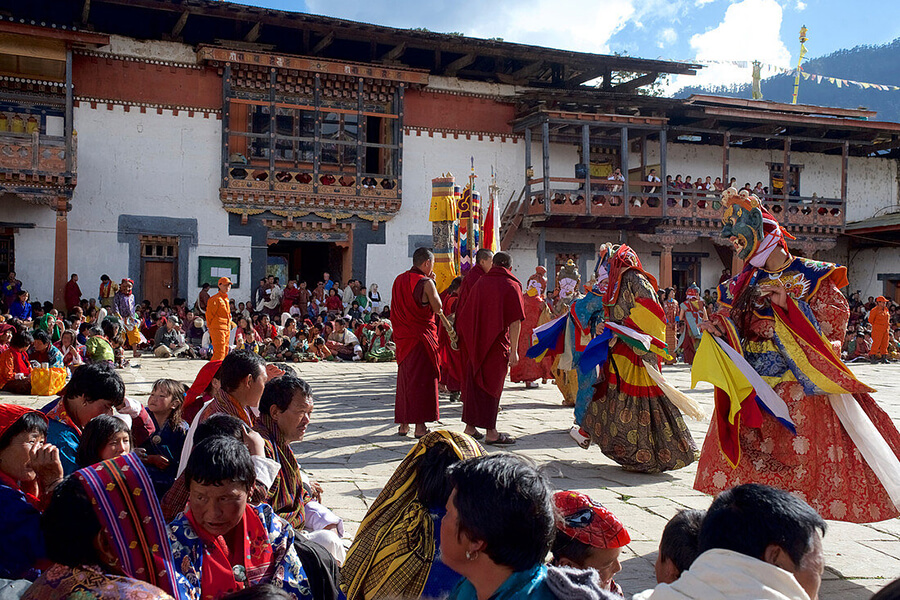 Lễ hội tại Phobjikha, Punakha, Bhutan