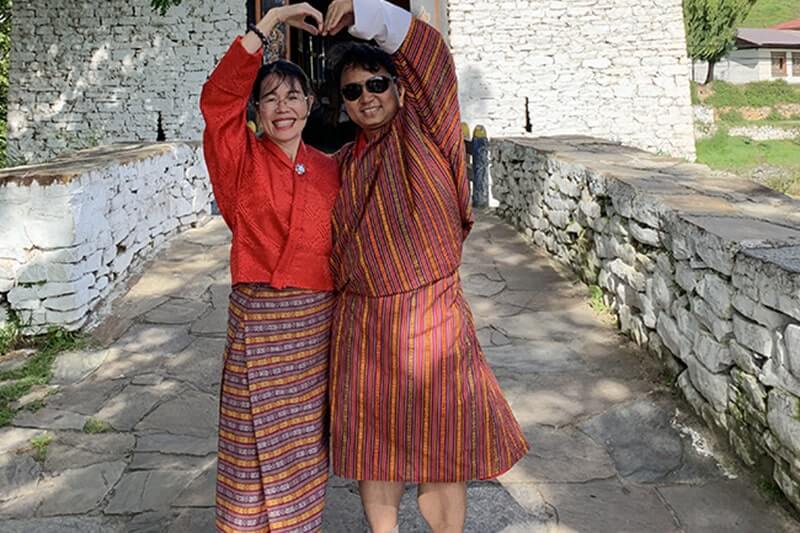 Mặc quốc phục Bhutan