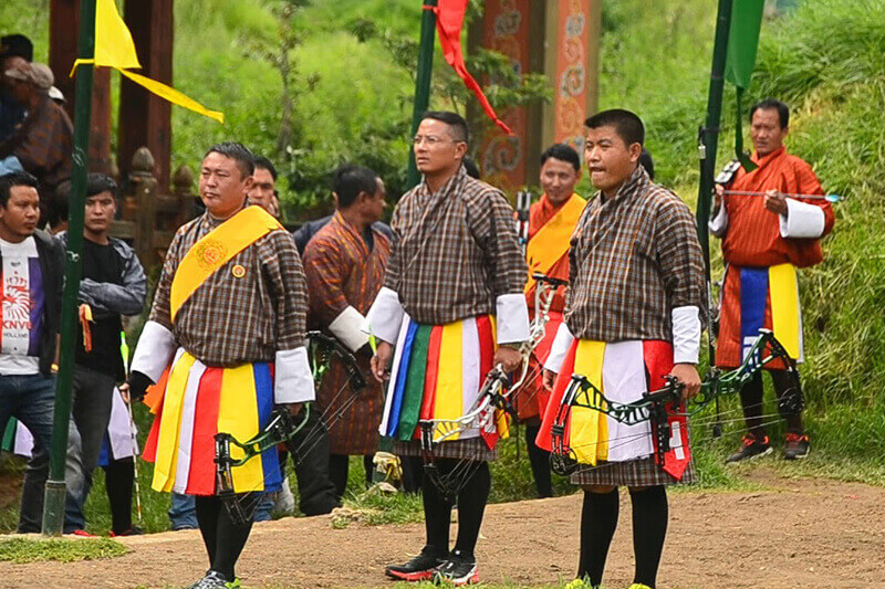 Bắn cung là môn thể thao ưa thích của người Bhutan