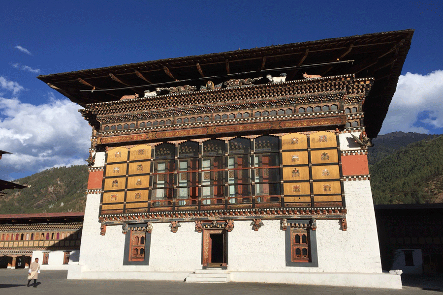 Tashichhoe Dzong tại Thimphu Bhutan