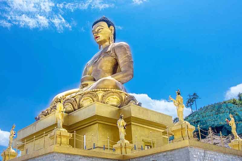 Tượng Phật khổng lồ du lịch Bhutan