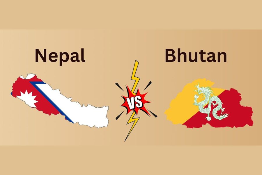 so sánh địa lý nepal và bhutan