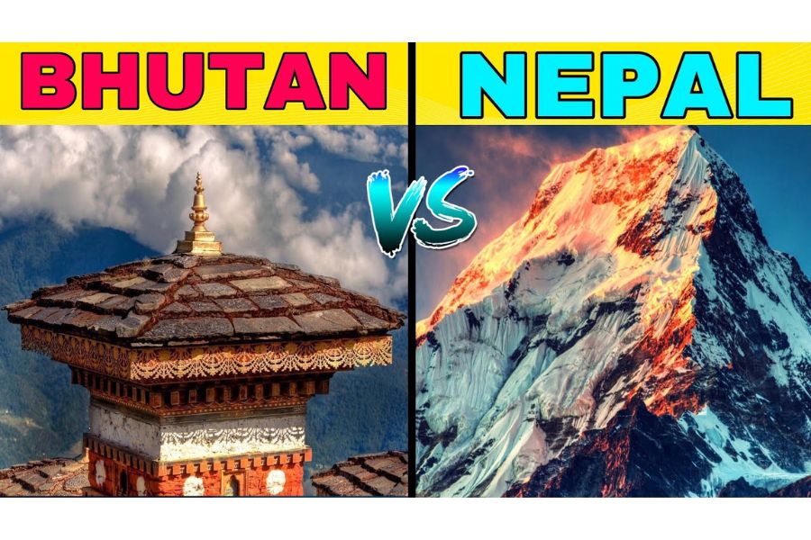 So sánh du lịch Nepal và Bhutan